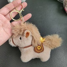 어반카 마스코트 소프트 말인형 키링, 베이지, 1개