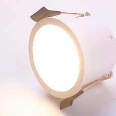 비츠조명 LED 움푹 다운라이트 15W DC타입 확산형 매입등 75mm, 화이트 + 전구색(3000K), 5개