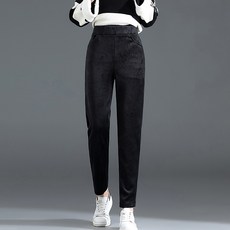 마켓에이 여성용 코듀로이 밴딩 팬츠