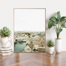 Mabel In Home 室內裝飾鋁製畫框海報組 城市景觀B, 古銅色