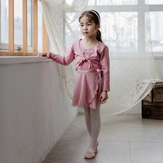 Pieds a Terre 女童芭蕾舞用棉質素色針織外套