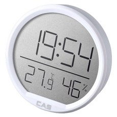 CAS 數位溫濕度計 T037, 1個, 白色