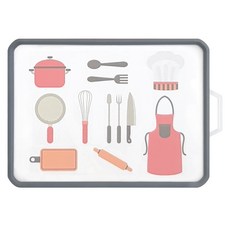 Little rabbit 插畫多面不銹鋼砧板, 隨機出貨, 1個