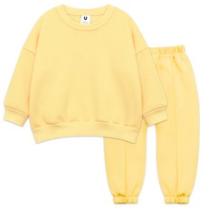 Little rabbit 兒童細褶素色上下套裝