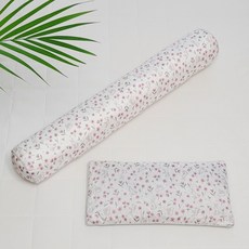 아띠블랑 인견 베개 + 아기 바디필로우 세트, 플라워레빗