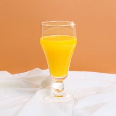 DELI 받침 주스잔 450ml EJ7644, 투명, 6개