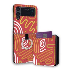 스메르 디자인 링 카드수납 가죽 휴대폰 케이스