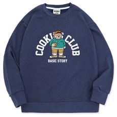 오티디 면 100 쮸리 기모 오버핏 클럽베어 맨투맨