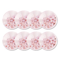 珍珠方晶鋯石寶石亮點鈕扣 Acacia 15mm, 8個, 粉紅色