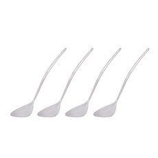 테이블아트 천둥 미니 뒤집개, 무광실버, 4개