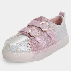 Barbie 女童愛心造型魔鬼氈輕量運動鞋 BBHS79W04