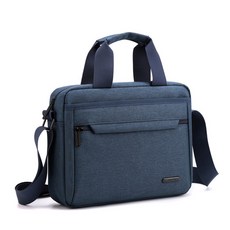 Mubea男款牛津商務托特肩背包 MB008, 藍色