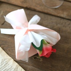 센트바스켓 조화 납골당 플라워 미니꽃다발, 샤만로즈 딥핑크, 1개