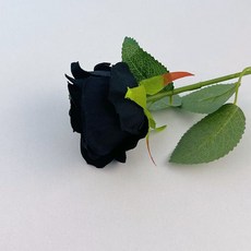 쇼핑153 조화 벨벳 인테리어 장미, 09 블랙, 10개