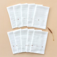 BABY&I 嬰幼兒用竹纖維Gomi紗布手帕 10入