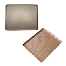烤箱用牛軋糖模具 平板+長方形紋路, 1套