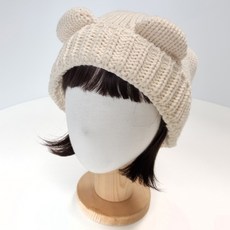 woojooi 兒童可愛小熊毛線帽