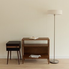 SPiANO Autumn 鎳製長落地燈 SS-3480, 象牙白(燈罩)