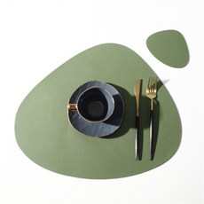 북유럽스타일 식탁매트, 05 초록, 440 x 370 mm