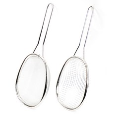 2deco 全不鏽鋼球拍多功能濾網 2種組, 1組