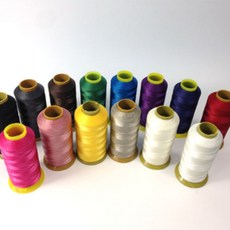 棕色皮革 皮革工藝材料 上蠟線 尼龍 聚酯纖維 6股線 14種套組, 混合色, 1個