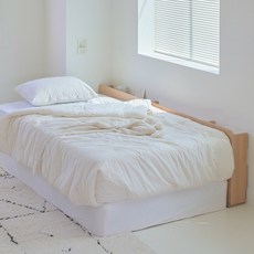 포더홈 니드 침대 틈새 수납장 B세트 방문설치, 내추럴