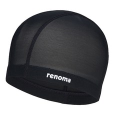 Renoma 成人網眼彈性泳帽 RO-RC2E301-BK, 黑色, 1個