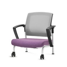 체어포커스 슬라이딩 좌식의자 C530, 블랙(팔걸이) + 그레이(등받이) + 고급 바이올렛(방석), 1개