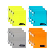 The Open House 1000 彩色 PP 記事本 4 x 3p 套組 23-3982, 混色, 1套