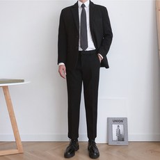 男款西裝外套+西裝褲套裝