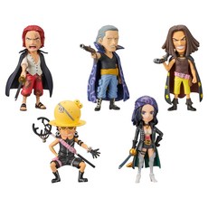 BANPRESTO 海賊王劇場版電影紅色 WCF World Collectible Wall Call 第 3 部分第 3 部分人偶 5 件套, 1套