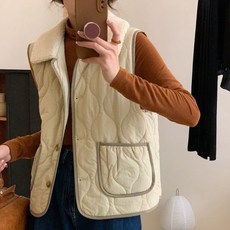 피어니스트 여성용 베스트 누빔 조끼