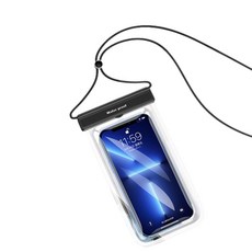 觸控螢幕手機防水袋, 黑色, 1個