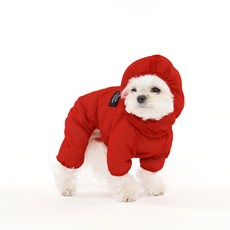 PUPPY ANGEL 狗狗網眼連身褲 OW005, 337 紅色, 1個