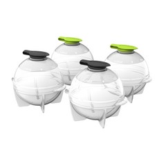 prepara 아이스볼 메이커 4P세트, 블랙, 그린, 1. 아이스볼 메이커 4개 세트