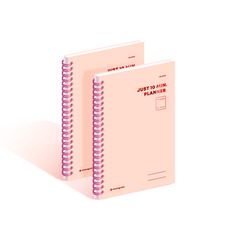 MONOGRAM Just 10分鐘計畫本 100DAYS MG-0009, CARNIVAL PINK, 2個