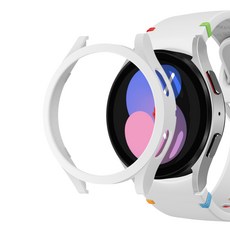 힐링쉴드 갤럭시 워치 초경량 슬림 하드 케이스 43mm GPC, 화이트(GPC-2), 1개