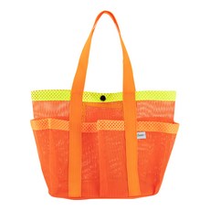SWEET SWIM 多用途網眼沐浴束口手提袋, 橘色