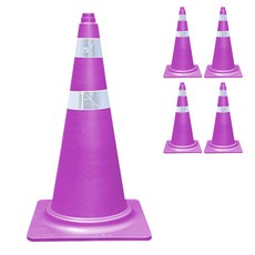 DONGKWANG Safety 交通三角錐, 5個, 紫色