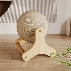 Daysoy 貓咪現代風木質貓抓球, 1個, 基本款