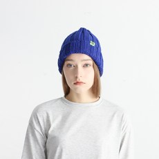 아이엠캡 Lemon 형광라벨 왕 골지 비니