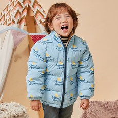 pancoat 孩童雙面Logo印花充棉外套