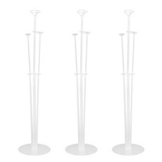 氣球支架, 單色, 3個