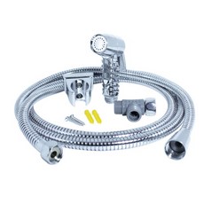 蓮蓬頭+金屬軟管 2m+蓮蓬頭支架, 1套