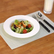 모노라이크 스케치 그리드 테이블 매트, 03 아이보리, 24개, 368 x 246 mm