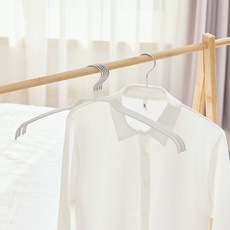 Back to Basics 時尚纖薄男士衣架, 10個, 白色