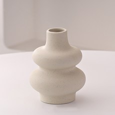MarketA 波浪造型雙層陶瓷花瓶, 單一顏色