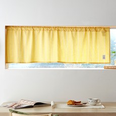 모던하우스 솔라 스트라이프 면 봉집형 바란스커튼