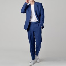 카포넬 남성용 비기닝 세미 캐쥬얼 스탠다드핏 수트 세트 HU1021