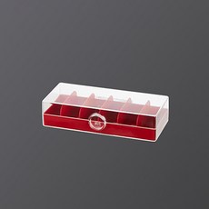 다윗트 데스크탑 케이블 충전기 정리함, 1개, 레드